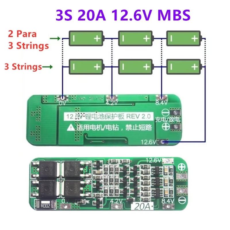 Drone Battery 3S - Плата защиты заряда литиевой батареи 3S