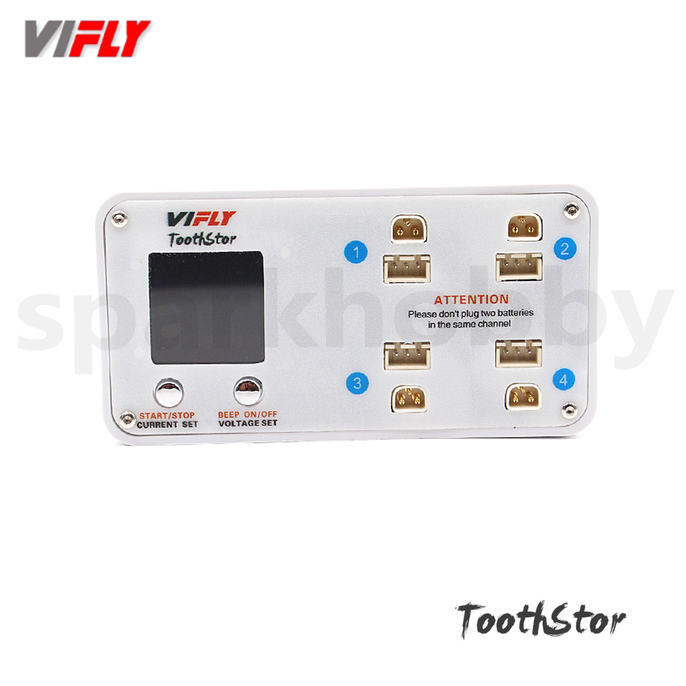 Drone Battery Balance Charger - VIFLY ToothStor 4-портовое балансное зарядное устройство