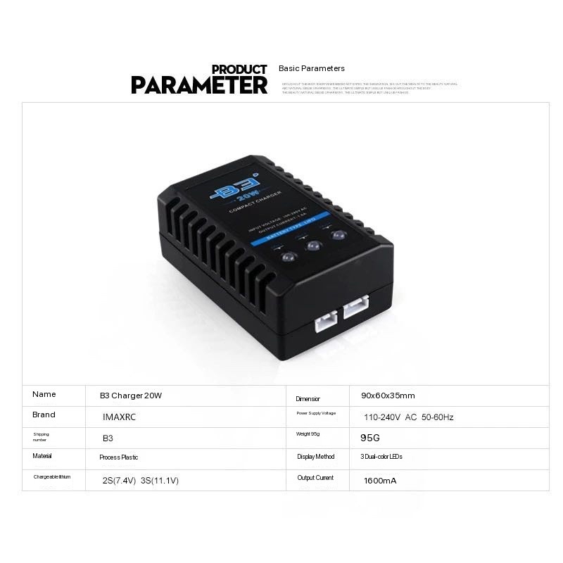Зарядное устройство B3 20W для – обзор и цена Drone Battery 3S