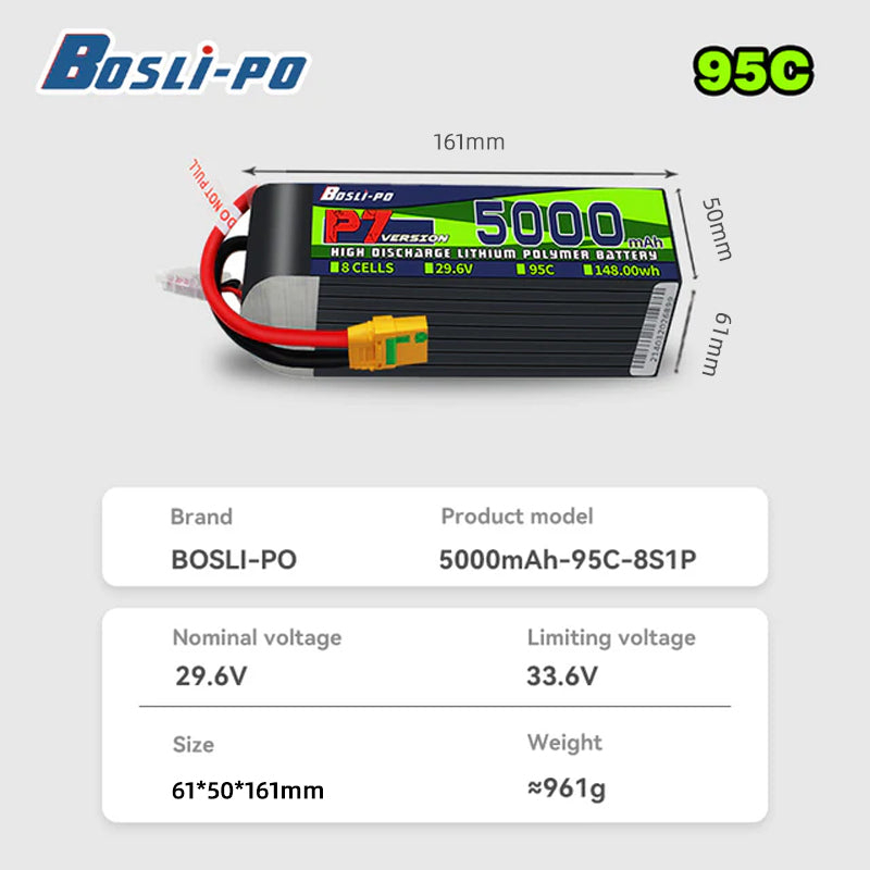 Аккумулятор Boslipo P7 Version – обзор и цена Drone Battery 4S