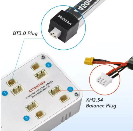 VIFLY ToothStor 4-портовое бал – обзор и цена Drone Battery Balance Charger